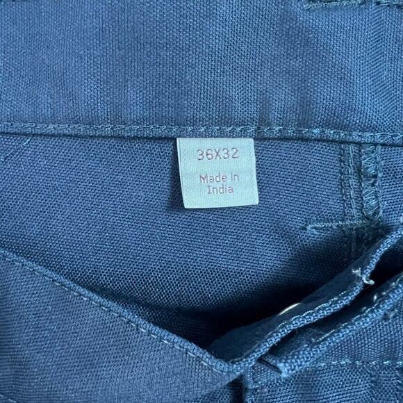 Carhartt Cargo Pants Mens 36X32 Navy Rugged Flex Casual Work Cotton - Picture 4 of 11